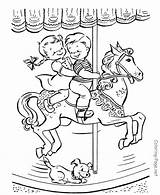 Horse Carousels sketch template
