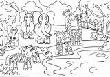 Safari Colouring Pdf sketch template