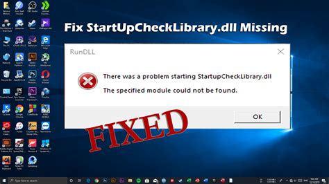 [7 working fixes] startupchecklibrary dll missing on windows 10