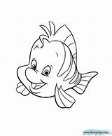 Coloring Flounder Pages Mermaid Little Cartoons Cartoon Jirachi Pokemon Land Before Time Print sketch template
