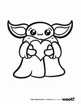 Coloring Yoda Pages Baby Wars Star Popular sketch template