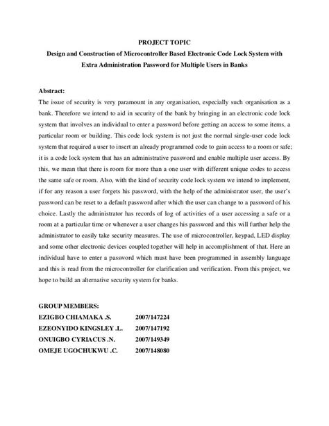 examples  science paper abstract sample project abstract