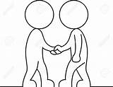 Hands Shaking Drawing Two People Hand Shake Vector Getdrawings Paintingvalley Collection sketch template