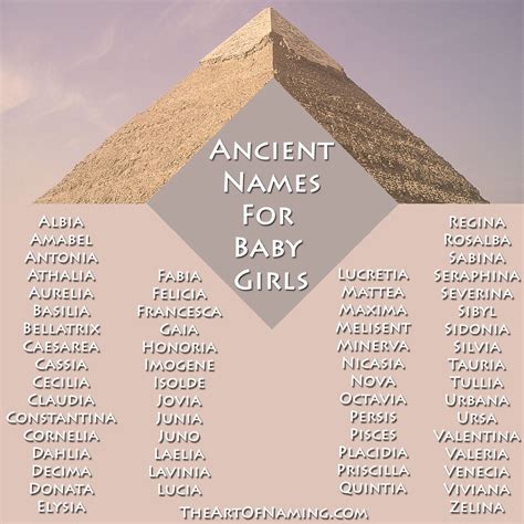 love  list  ancient names  girls babynames