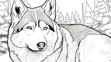 dog coloring pages coloring pages  dogs husky background husky
