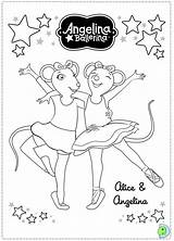 Ballerina Angelina Coloring Pages Dinokids Book Close Print sketch template