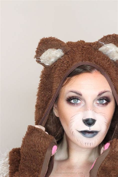 cute bear makeup tutorial for halloween schminkzeug karneval