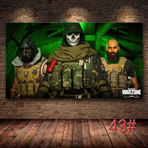 call  duty warzone canvas poster print wall art home decor etsy