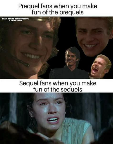 a few star wars memes because the sequel trilogy was great fandom