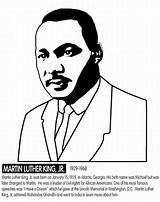 Luther Coloring Martin Mlk King Pages Printable Week Rose Popular Template sketch template