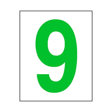 number  sticker green safety labelcouk