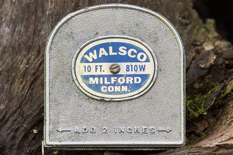 vintage tape measure walsco  foot