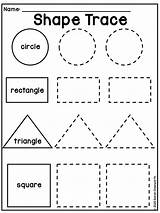 Shapes Worksheets Worksheet Preschoolers Readiness Numbers sketch template