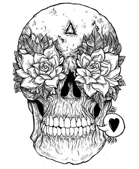 love skull skull coloring pages skull art skull