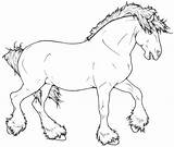 Shire Caballo Coloring Caballos Lineart Horses Salvaje Gratistodo Sketch sketch template