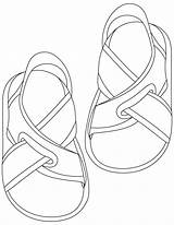 Sandals Coloring Pages Flip Flop Printable Flops Clipart Colouring Kids Sheets Color Summer Shoes Popular Getcolorings Library sketch template