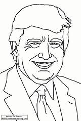 Trump Donald Drawing Pres Pages Enchantedlearning Getdrawings President Face Enchanted Learning Drawings sketch template