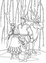 Coloring Frozen Sven Pages Christmas Olfa Printable Olaf Anna sketch template