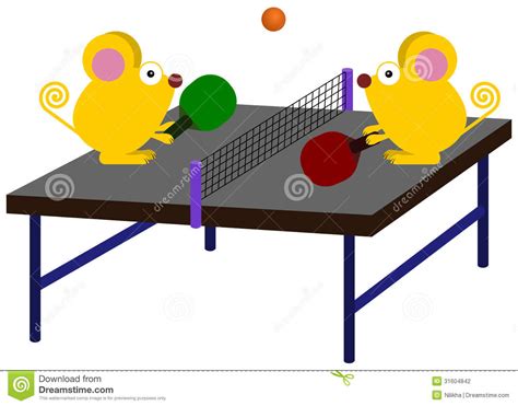 table tennis cartoon