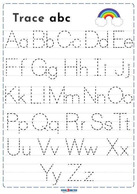 printable abc tracing worksheets