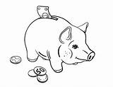Bank Piggy Coloring Pages Money Coloringcafe Banks Gif Projects Template sketch template