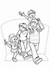 Famille Coloriage Coloring Family Pages Father Edupics sketch template