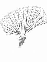 Paracaidista Parachute Paracadute Paracadutista Primaire Ispirazione Soldati Parachutist Categorías Soldados sketch template