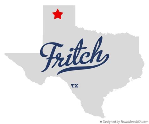 map  fritch tx texas