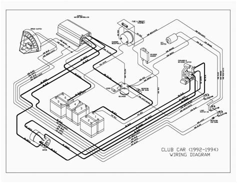 club car precedent  volt battery wiring diagram zookastar club car golf cart electric golf