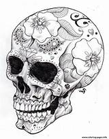 Skulls Coloringideas sketch template