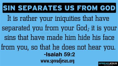 sin separates us from god isaiah 59 2 a christian pilgrimage