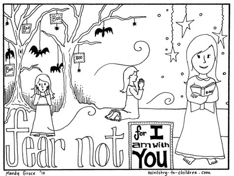 halloween coloring pages religious christian   fear