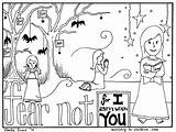 Coloring Halloween Pages Christian Fear Printable Do Children Religious Ministry Afraid God sketch template