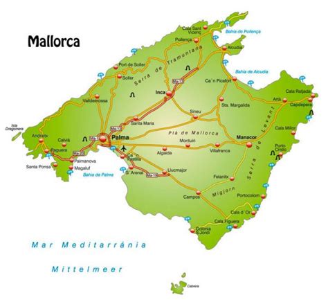 map  mallorca  hotels  prices vacaziacom