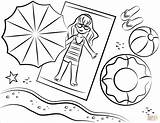 Coloring Pages Fun Beach Printable Print sketch template