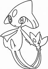 Pokemon Azelf Pages Coloring Drawings Pokémon Morningkids sketch template