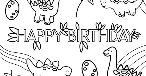 happy birthday pictures coloring pages happy  birthday coloring