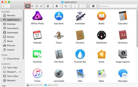 finder views   mac