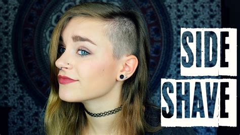 shaving half of my head all about my side shave youtube
