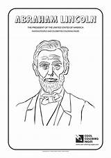 Coloring Lincoln Pages Abraham Famous People Celebrities Cool President Kids sketch template