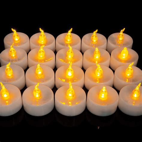 homemory led tea lights set   flameless flickering tealight candle electric fake candle