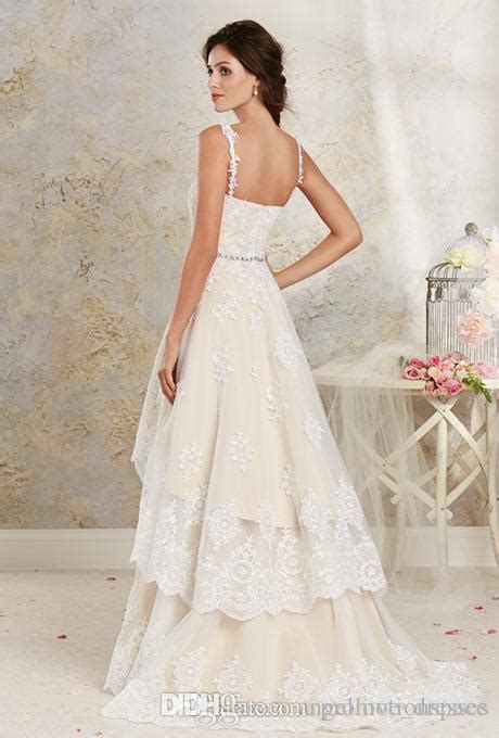 Discount Lace Country Wedding Dresses With Detachable