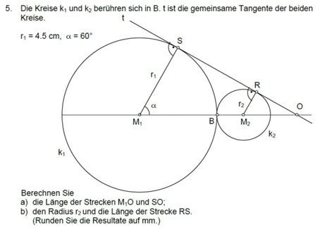 geometrie radius und laenge berechnen mathelounge
