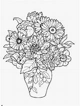 Vase Bouquet Crayola Abstract Bud Bestflowersite sketch template
