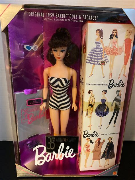 anniversary barbie original  barbie doll package etsy