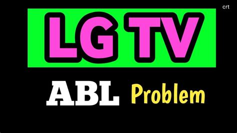 lgtvablproblemhow  repair lg crt tv abl problem youtube