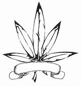 Leaf Pot Weed Coloring Pages Marijuana Drawing Cannabis Tribal Tattoo Designs Plant Tattoos Drawings Simple Cool Trippy Printable Leaves Bud sketch template