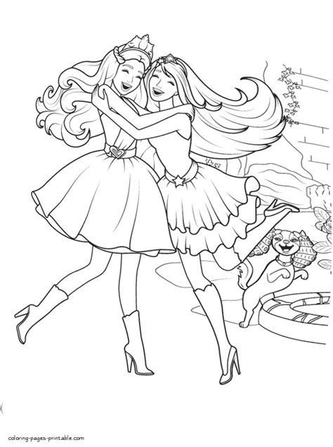 barbie coloring pages printables coloring pages printablecom