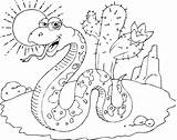 Coloring Pages Desert Snake Printable Kids Colouring Snakes Pet Drawing Sheets Color Craft Choose Board sketch template