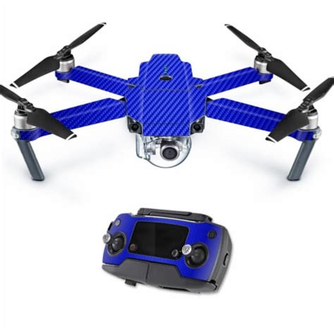 mightyskins djmavpro blue carbon fiber skin decal wrap  dji mavic pro quadcopter drone